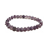 Lepidolith hellviolett Armband elastischer Naturstein, Kugel 6 mm / 16 - 17 cm, Amulett der Sportler