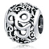 Sterling Silber 925 Magic Alphabet Buchstabe G mit Blumen, Perle für Armband