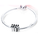 Sterling Silber 925 Good Luck - Glücksperle auf Armband Symbol
