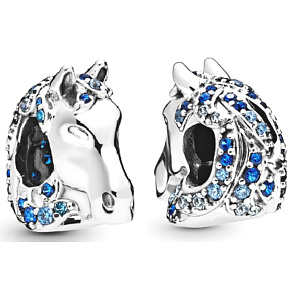 Charme Sterling Silber 925 Disney Ice Kingdom, Pferd Nokk, Perle auf Armband Film