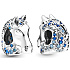 Charme Sterling Silber 925 Disney Ice Kingdom, Pferd Nokk, Perle auf Armband Film
