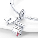 Charme Sterling Silber 925 Graduation - Zukunft kann man erwarten, Anhänger am Armband