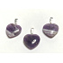 Amethyst Herz Anhänger Naturstein 1,5 cm 1 Stück, Stein der Könige und Bischöfe