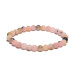 Opal rosa Armband elastisch Naturstein, Kugel 6 mm / 16-17 cm, Stein der Königin, Anziehung, weibliche Intuition und Schönheit