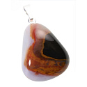 Sardonyx Troml-Anhänger Naturstein M, ca. 2,5 cm, Stein des Glücks und der Lebenskraft