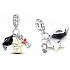Sterling Silber 925 Graduation - Du hast es geschafft! 3in1 Graduate Armband mit Anhänger