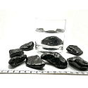 Shungite Getrommelter Naturstein, ca. 4 cm 1 Stück, Stein des Lebens, Wasseraktivator