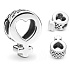 Charme Sterling Silber 925 Weibliches Symbol, Herz, Perle auf Armband Symbol