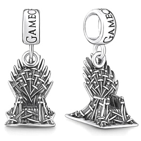Charme Sterling Silber 925 Game of Thrones Iron Throne, Armband Anhänger, Film