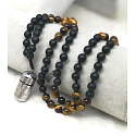 Urnen-Gedenkanhänger, Om Man iMantra buddhistisch wasserdicht, Edelstahl 28 x 13 mm + Kette