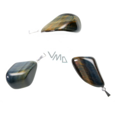 Sokolí oko Troml přívěsek, přírodní kámen, M cca 3 cm, 1 kus, kámen moudrých předků Sokolí oko Troml přívěsek, přírodní kámen, M cca 3 cm, 1 kus, kámen moudrých předků