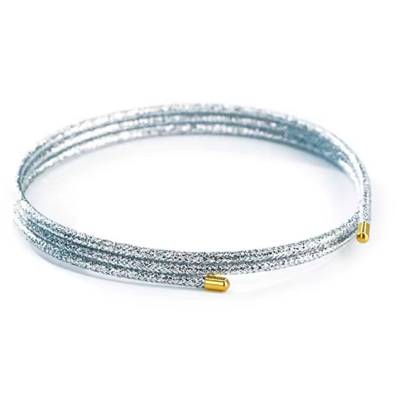 Die Kraft der Farben Magnetarmband Variace – Silber | Ein Schmuckstück, viele Formen | 51 cm