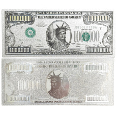 Talisman versilberte Dollarnote 1 000 000 USD