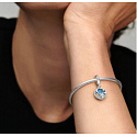 Sterling Silber 925 Camping Nachthimmel - Camping 2in1, Armband Anhänger Symbol