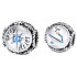Charme Sterling Silber 925 Sternzeichen, Zirkonia Widder, Perle für Armband