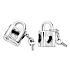 Charms Sterling Silber 925 Magisches Vorhängeschloss - Be mine, mine, love Armbandanhänger