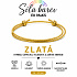 Šňůrkový náramek Síla barev – Zlatá | Symbol úspěchu, hojnosti a zářivé energie | nastavitelný 16 - 30 cm