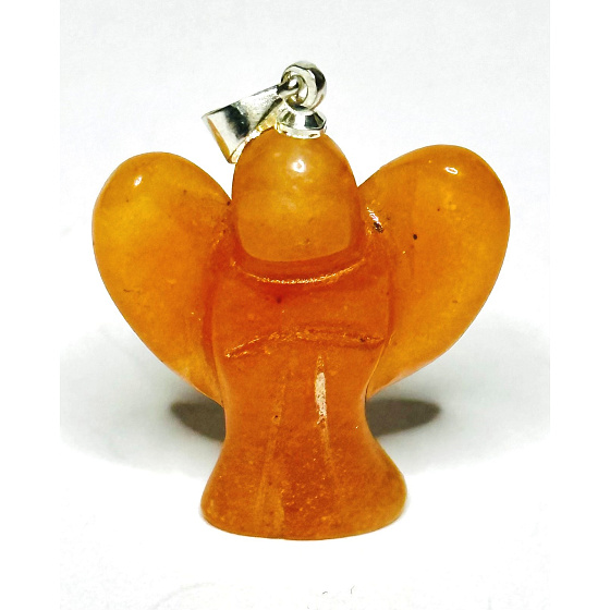 Aventurin orange Engel Schutzengel Anhänger Naturstein 2,5 cm, Stein des Glücks und des Wohlstandes