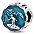 Sterling Silber 925 Surf - für Surfer, Perle für Armband Sport