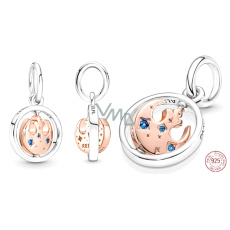 Charms Sterling Silber 925 Marvel Star War Rebel Alliance mit Symbol, drehbarer Armbandanhänger