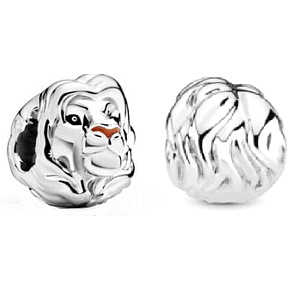 Charms Sterling Silber 925 Disney König der Löwen - Simba Löwe, Perle am Armband Tier Charms Sterling Silber 925 Disney König der Löwen - Simba Löwe, Perle am Armband Tier