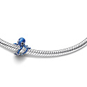 Charm Oktopus Midnight Blue – Symbol für Intelligenz, Geheimnis und Anpassungsfähigkeit, Anhänger für ein Armband Meer