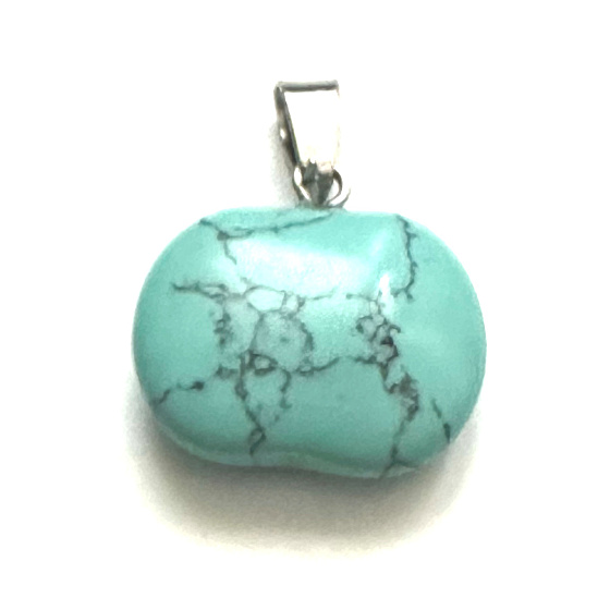 Tyrkenit Apfel des Wissens Anhänger Naturstein 1,5 cm, Stein der jungen Leute, die ein Lebensziel suchen