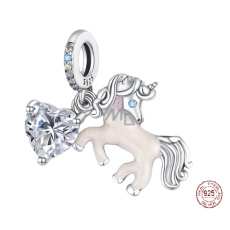 Charms Sterling Silber 925 Einhorn 2in1, Tierarmband Anhänger Charms Sterling Silber 925 Einhorn 2in1, Tierarmband Anhänger