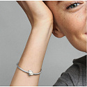 Charme Sterling Silber 925 Ginkgo Biloba Smart, Perle für Armband Natur