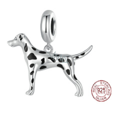 Charm Sterlingsilber 925 Hund - Dalmatiner, Anhänger für Armband Tier