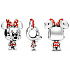 Charm Sterling Silber 925 Disney Minnie Mouse Maus mit Polka Dot Kleid und Schleife, Perle am Armband