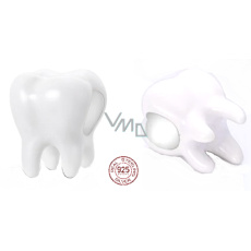 Sterling Silber 925 Sterling Silber Zahn Perle Armband Symbol Sterling Silber 925 Sterling Silber Zahn Perle Armband Symbol