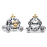 Charme Sterling Silber 925 Disney 100. jahrestag Cinderella - Zauberkutsche, Perle für Armband