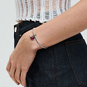 Charm Sterling Silber 925 Rotes Herz und Pfeil Muranoglas, Liebesarmband-Anhänger