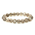 Azeztulit Armband elastischer Naturstein, Kugel 9,5 - 10 mm / 16 - 17 cm, Hochfrequenzenergie