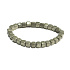 Pyrit Armband elastisch Naturstein, Würfel 6 - 7 mm / 16 - 17 cm, Meister des Selbstbewusstseins und des Überflusses