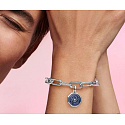 Charms Sterling Silber 925 Galaxie Herz - Mini Medaillon, Armband Anhänger Universum
