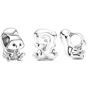 Charms Sterling Silber 925 Eichhörnchen, Perle für Armband, Tier
