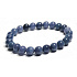 Dumortierit Armband elastisch Naturstein, Kugel 8 mm / 16-17 cm, Jugend im Herzen