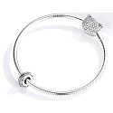Sterling Silber 925 Feder Perle für Armband Natur
