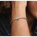 Charme Sterling Silber 925 Alphabet Buchstabe H, Perle für Armband