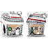 Charm Sterling Silber 925 Lebkuchenhaus, Perle für Armband Weihnachten