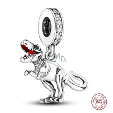 Charms Sterling Silber 925 Dinosaurus Tyranosaurus - Rex, Tierarmband Anhänger