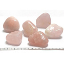 Rosenquarz Getrommelter Naturstein 40 - 100 g, 1 Stück, Stein der Liebe