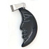 Obsidian Mond Anhänger Naturstein, handgeschliffene Figur 2,2 x 10 mm, Stein der Erlösung