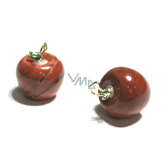 Jaspis roter Apfel Wissensanhänger, Naturstein 2,7 x 15 mm, Vollpflege Stein Jaspis roter Apfel Wissensanhänger, Naturstein 2,7 x 15 mm, Vollpflege Stein