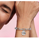 Charm Sterling Silber 925 Zodiac - Mini Medaillon, Armband Anhänger