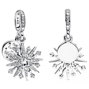 Charm Ohňostroj 2v1 Budousnost je jasná, přívěsek na náramek symbol Charm Ohňostroj 2v1 Budousnost je jasná, přívěsek na náramek symbol