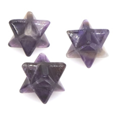 Amethyst merkaba hmatka Naturstein 13 mm, Stein der Könige und Bischöfe