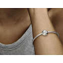 Charme Sterling Silber 925 Glitzernde Fußball, Perle auf Armband Sport